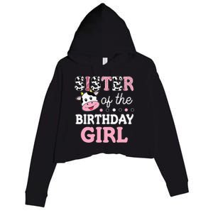 Sister Of The Birthday Girl Farm Cow Sister 1st Crop Fleece Hoodie