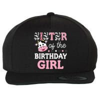 Sister Of The Birthday Girl Farm Cow Sister 1st Wool Snapback Cap