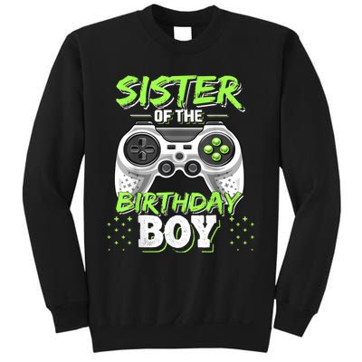 Sister Of The Birthday Boy Matching Video Game Birthday Gift Sweatshirt