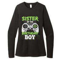 Sister Of The Birthday Boy Matching Video Game Birthday Gift Womens CVC Long Sleeve Shirt