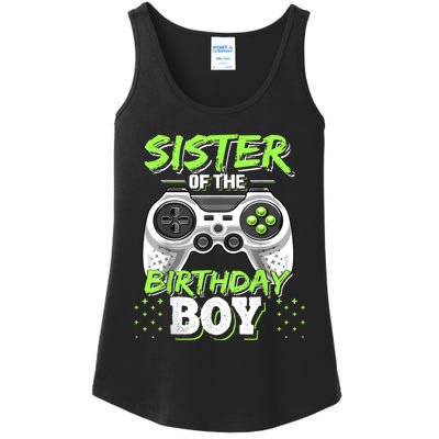 Sister Of The Birthday Boy Matching Video Game Birthday Gift Ladies Essential Tank