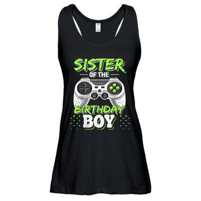 Sister Of The Birthday Boy Matching Video Game Birthday Gift Ladies Essential Flowy Tank