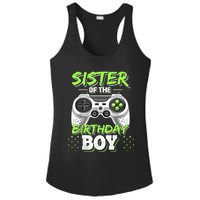 Sister Of The Birthday Boy Matching Video Game Birthday Gift Ladies PosiCharge Competitor Racerback Tank