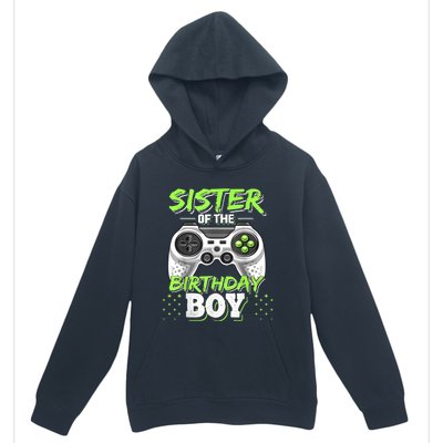 Sister Of The Birthday Boy Matching Video Game Birthday Gift Urban Pullover Hoodie