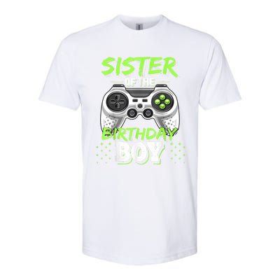 Sister Of The Birthday Boy Matching Video Game Birthday Gift Softstyle CVC T-Shirt