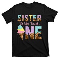 Sister Of The Sweet One Ice Cream 1st First Birthday Family T-Shirt