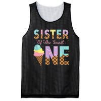 Sister Of The Sweet One Ice Cream 1st First Birthday Family Mesh Reversible Basketball Jersey Tank