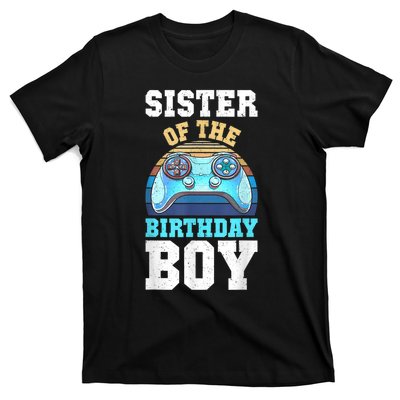 Sister Of The Birthday Boy Matching Video Gamer Birthday T-Shirt