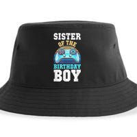 Sister Of The Birthday Boy Matching Video Gamer Birthday Sustainable Bucket Hat