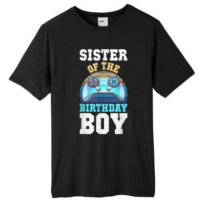 Sister Of The Birthday Boy Matching Video Gamer Birthday Tall Fusion ChromaSoft Performance T-Shirt