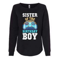 Sister Of The Birthday Boy Matching Video Gamer Birthday Womens California Wash Sweatshirt