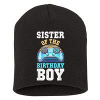 Sister Of The Birthday Boy Matching Video Gamer Birthday Short Acrylic Beanie