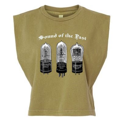 Sound Of The Past Antique Radio Collector Garment-Dyed Women's Muscle Tee