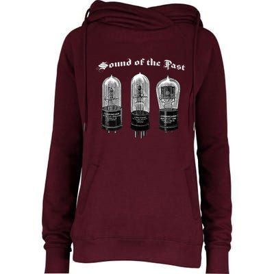 Sound Of The Past Antique Radio Collector Womens Funnel Neck Pullover Hood