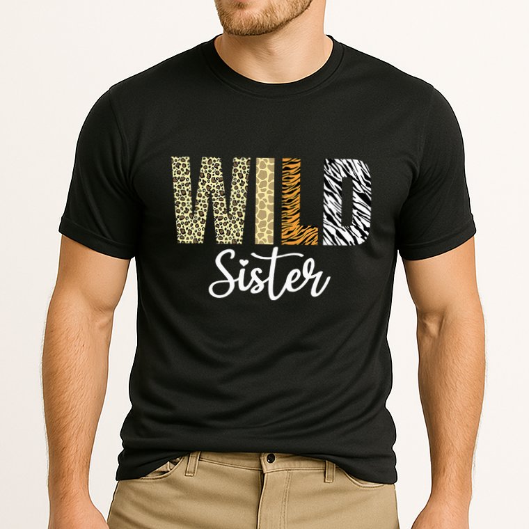 Sister Of The Wild One Zoo Birthday Safari Jungle Animal Sis Cooling Performance Crew T-Shirt