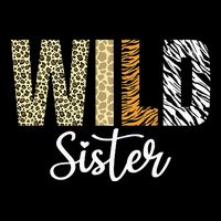 Sister Of The Wild One Zoo Birthday Safari Jungle Animal Sis Zip Tote Bag