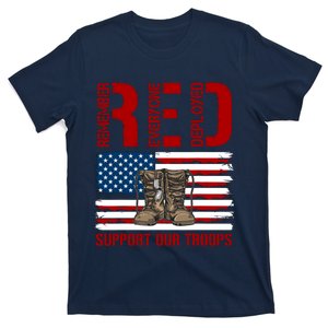 Support Our Troops Soldier Veteran Red Friday Military T-Shirt