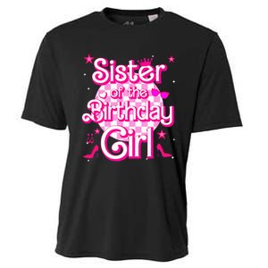 Sister Of The Birthday Girl Doll Family Party Cooling Performance Crew T-Shirt