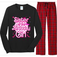 Sister Of The Birthday Girl Doll Family Party Long Sleeve Pajama Set