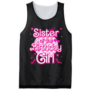 Sister Of The Birthday Girl Doll Family Party Mesh Reversible Basketball Jersey Tank