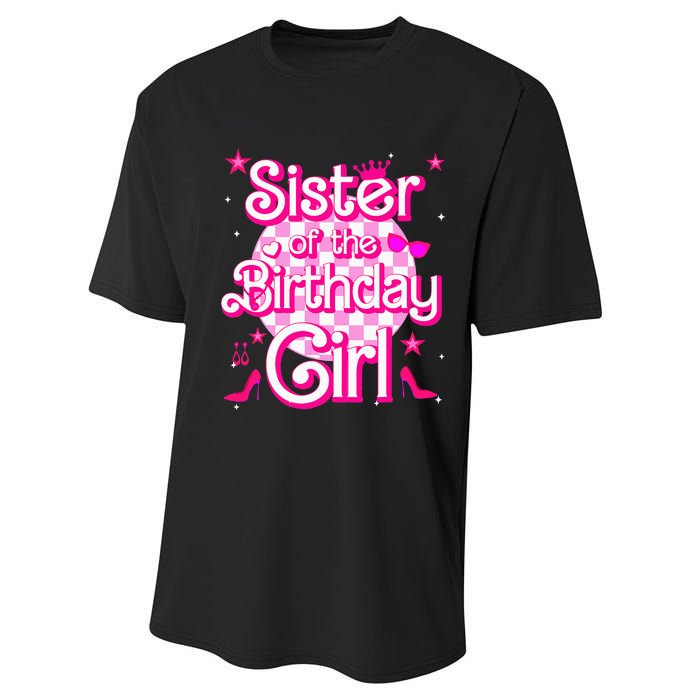 Sister Of The Birthday Girl Doll Family Party Performance Sprint T-Shirt