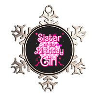 Sister Of The Birthday Girl Doll Family Party Metallic Star Ornament