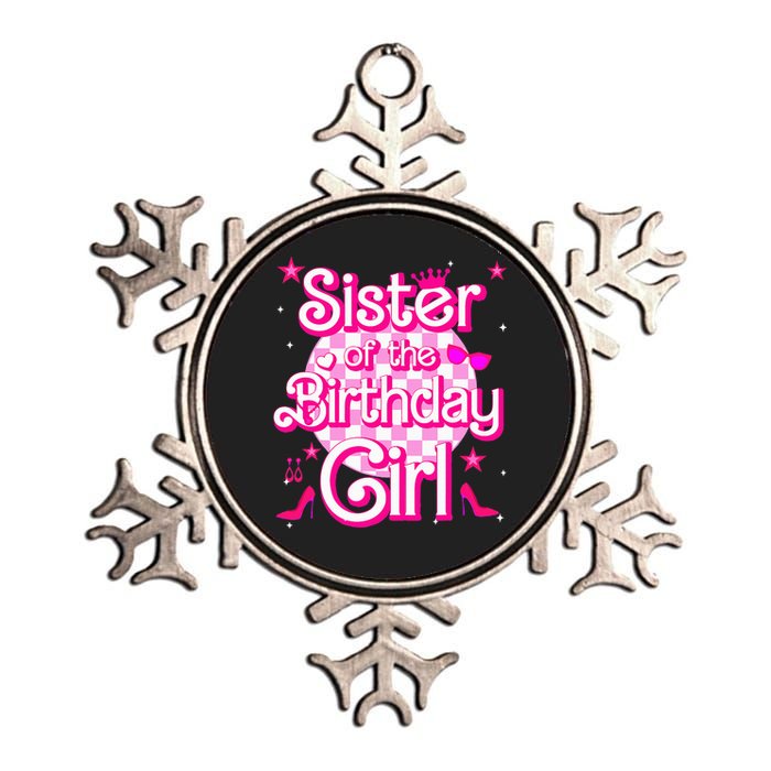 Sister Of The Birthday Girl Doll Family Party Metallic Star Ornament