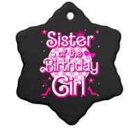 Sister Of The Birthday Girl Doll Family Party Ceramic Star Ornament