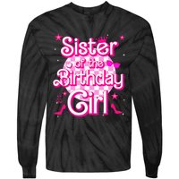 Sister Of The Birthday Girl Doll Family Party Tie-Dye Long Sleeve Shirt