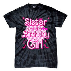 Sister Of The Birthday Girl Doll Family Party Tie-Dye T-Shirt