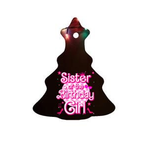 Sister Of The Birthday Girl Doll Family Party Ceramic Tree Ornament