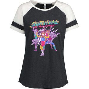 Survival Of The Fittest Enza Ladies Jersey Colorblock Tee