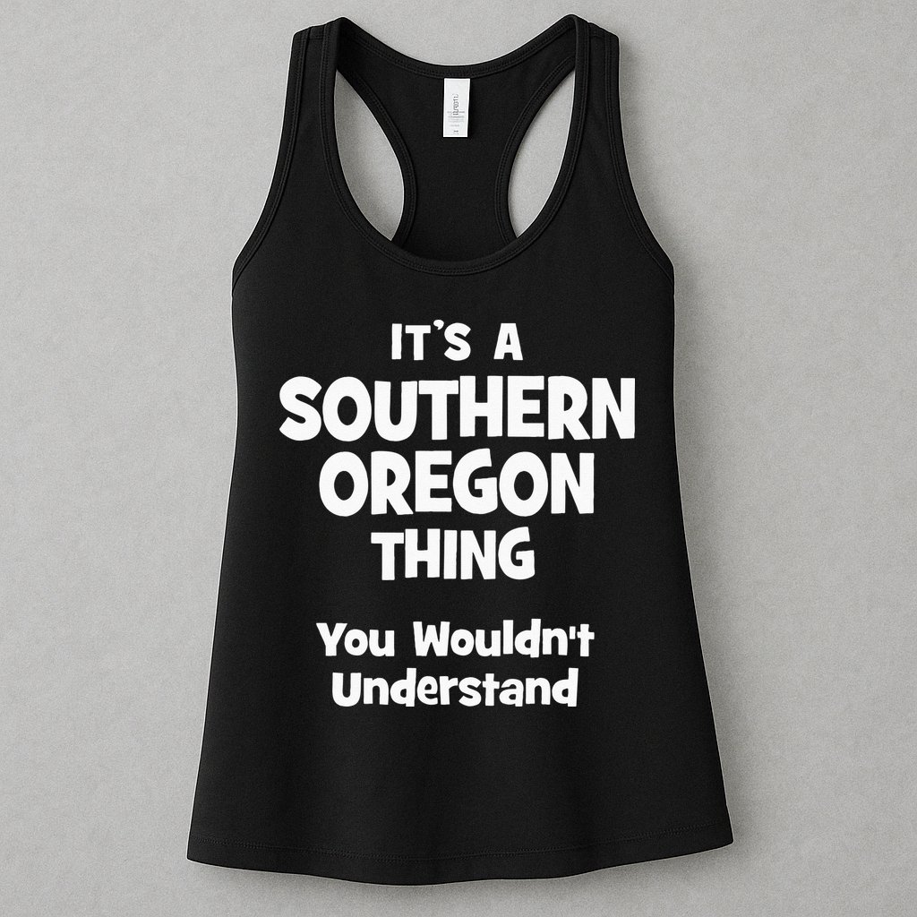Southern Oregon Thing College University Alumni Funny Womens Tank Top