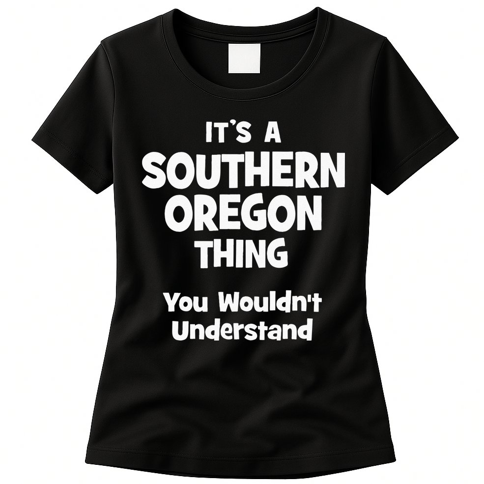 Southern Oregon Thing College University Alumni Funny Womens T-Shirt