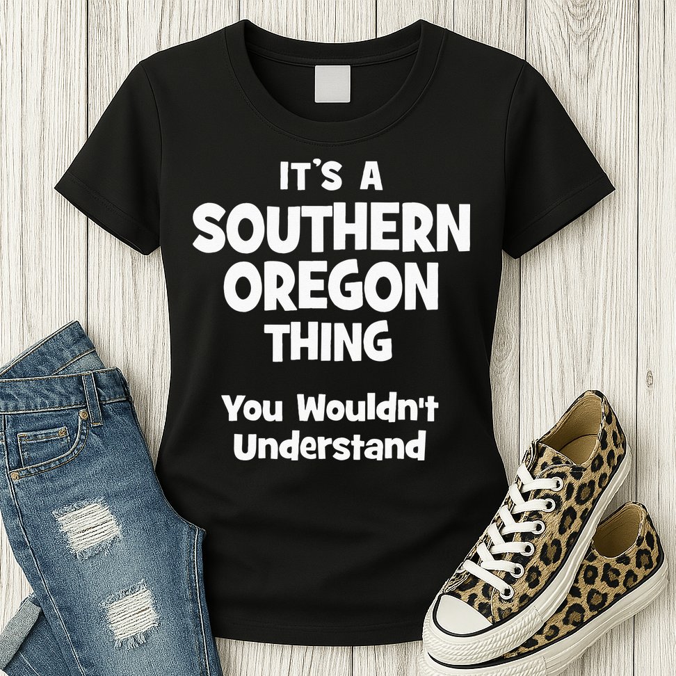 Southern Oregon Thing College University Alumni Funny Womens T-Shirt