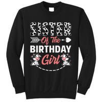 Sister Of The Birthday Cow Birthday Farm Animal Sweatshirt