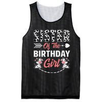 Sister Of The Birthday Cow Birthday Farm Animal Mesh Reversible Basketball Jersey Tank