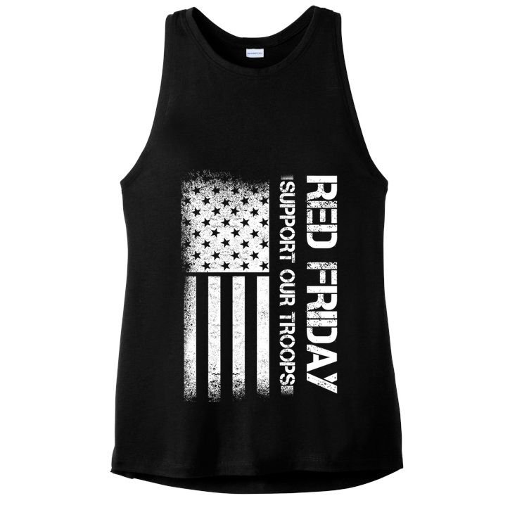 Support Our Troops Red Friday Ladies PosiCharge Tri-Blend Wicking Tank