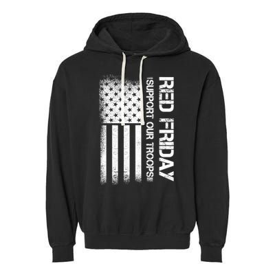 Support Our Troops Red Friday Garment-Dyed Fleece Hoodie