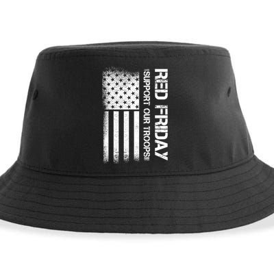 Support Our Troops Red Friday Sustainable Bucket Hat