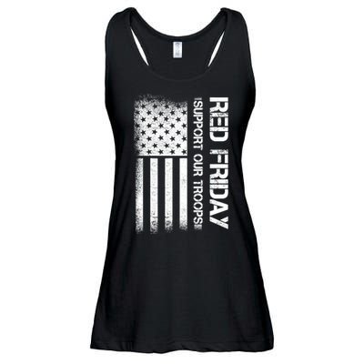 Support Our Troops Red Friday Ladies Essential Flowy Tank