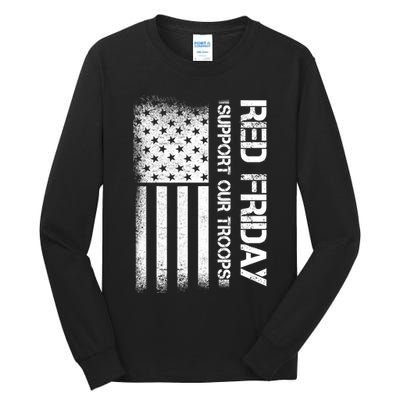 Support Our Troops Red Friday Tall Long Sleeve T-Shirt