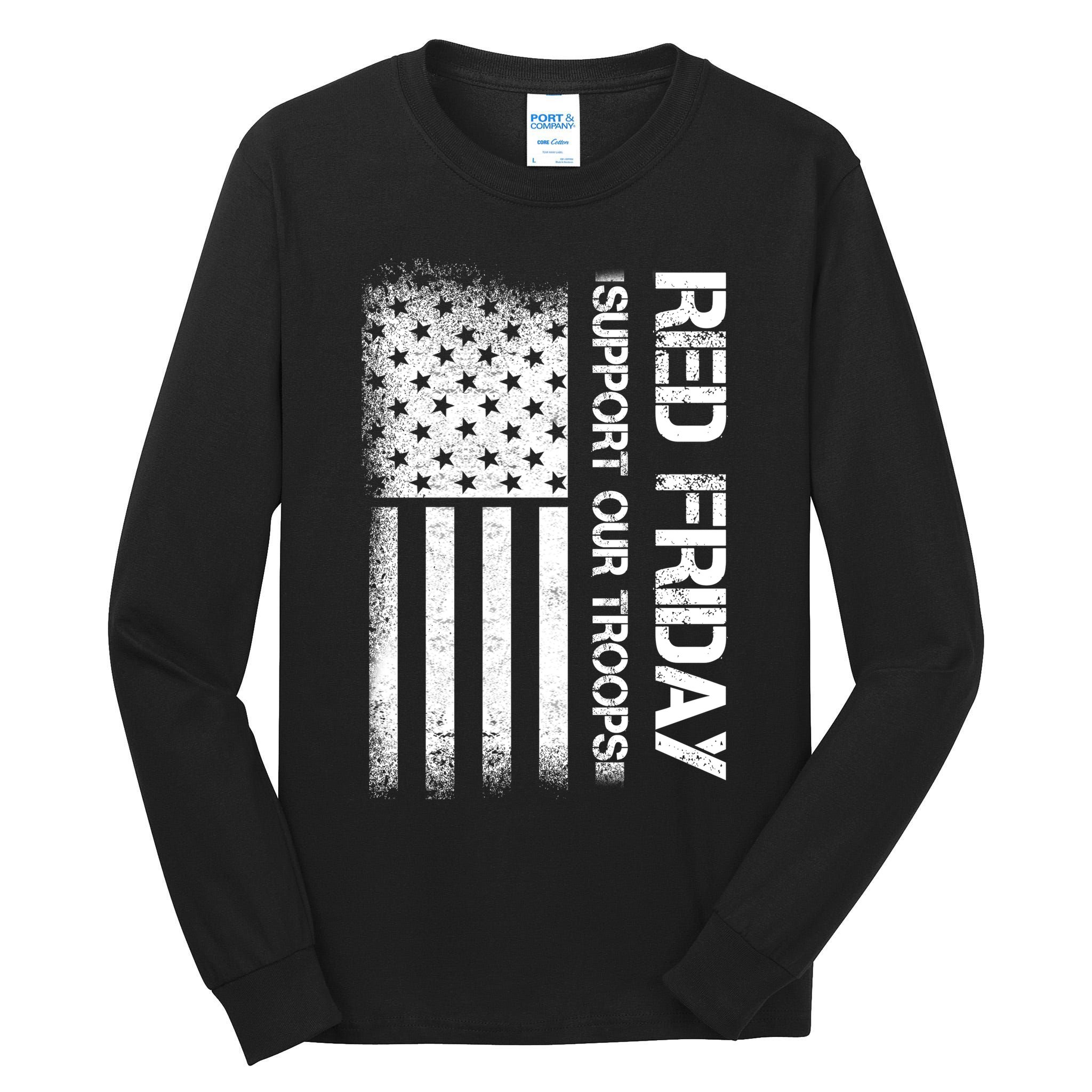 Support Our Troops Red Friday Tall Long Sleeve T-Shirt
