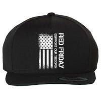 Support Our Troops Red Friday Wool Snapback Cap