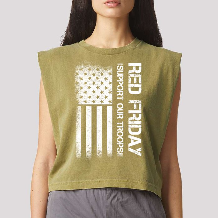 Support Our Troops Red Friday Garment-Dyed Women's Muscle Tee