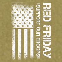 Support Our Troops Red Friday Garment-Dyed Women's Muscle Tee