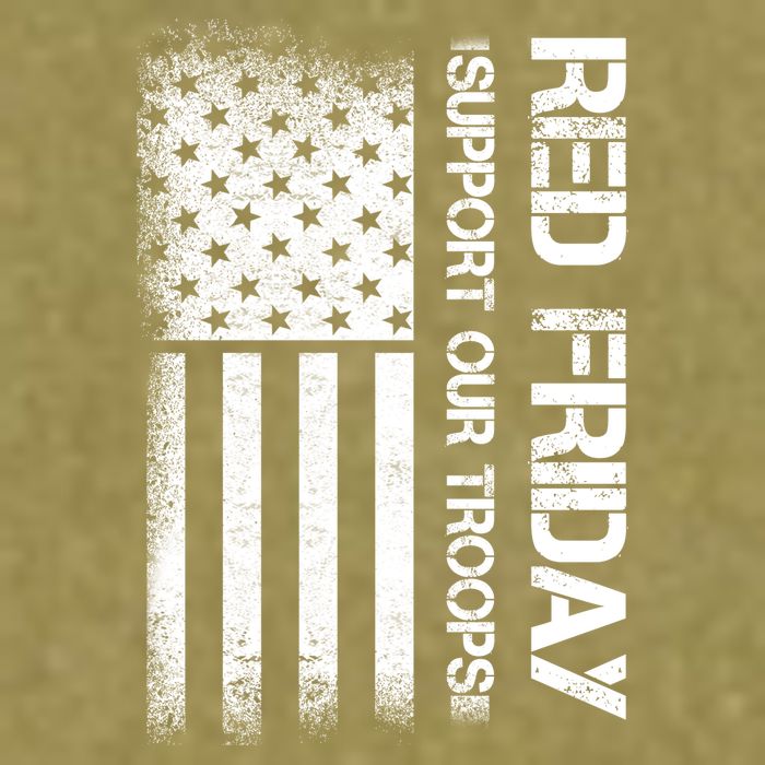 Support Our Troops Red Friday Garment-Dyed Women's Muscle Tee