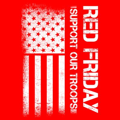 Support Our Troops Red Friday T-Shirt