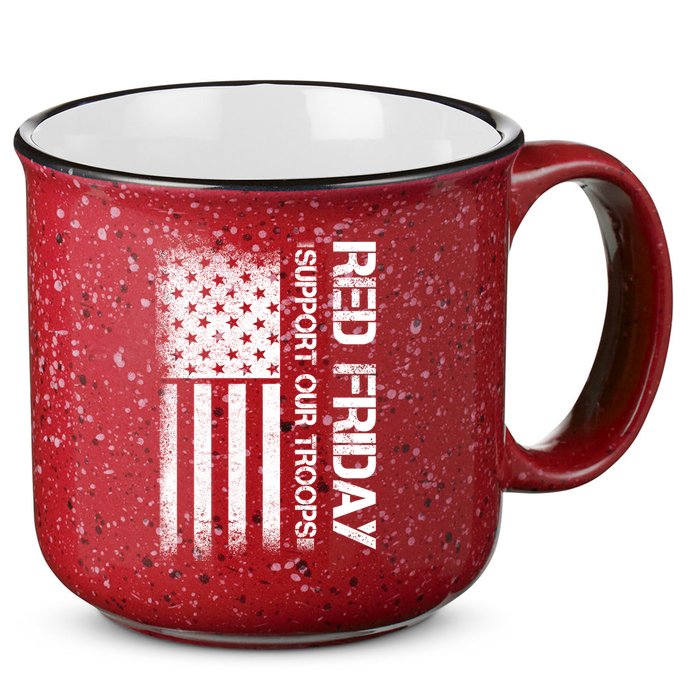 Support Our Troops Red Friday 15oz Campfire Ceramic Mug