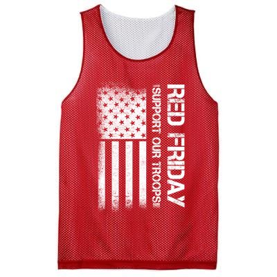 Support Our Troops Red Friday Mesh Reversible Basketball Jersey Tank